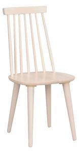 Beżowe krzesło do jadalni z drewna kauczukowca Rowico Lotta