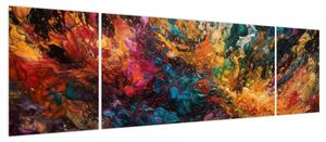 Obraz - Abstrakcja kolorów II. (170x50 cm)