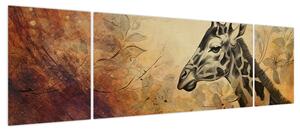 Obraz - Żyrafa, malarstwo (170x50 cm)