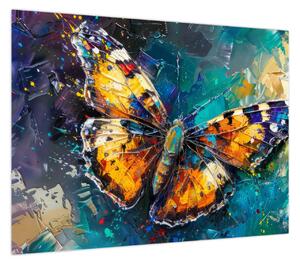 Obraz - Motyl, obraz olejny (70x50 cm)