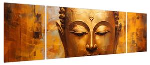Obraz - Budda, obraz olejny (170x50 cm)