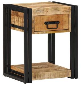 Szafka nocna 40x35x50 cm lite drewno surowe mango