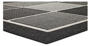 Czarno-szary dywan odpowiedni na zewnątrz Universal Nicol Square, 120x170 cm