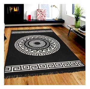 Black Friday - Beżowo-czarny dywan dwustronny Mandala, 120x180 cm