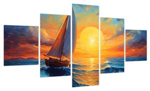 Obraz - Żaglówki (125x70 cm)
