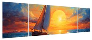 Obraz - Żaglówki (170x50 cm)