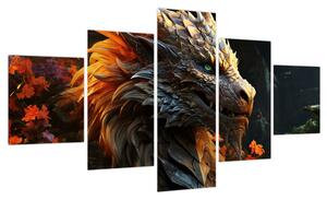Obraz - Smok (125x70 cm)