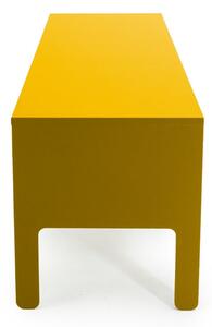Żółta niska komoda Tenzo Uno, szer. 171 cm