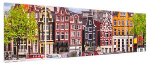 Obraz - Amsterdam, domy tańca (170x50 cm)