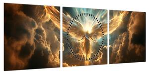 Obraz - Mitologia anielska (z zegarem) (90x30 cm)