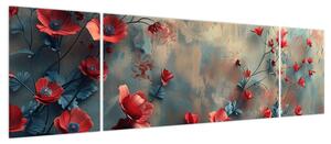 Obraz - Wilcze maki (170x50 cm)