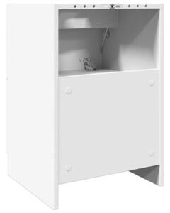 Szafka pod umywalkę, biała 40x37x59 cm, materiał drewnopochodny