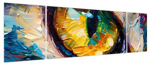 Obraz - Malowanie kocim okiem (170x50 cm)