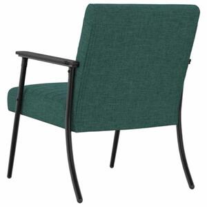 Nowoczesny fotel aksamitny w ciemnej zieleni z ergonomicznym wsparciem