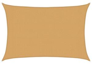 Żagiel przeciwsłoneczny, 160 g/m², piaskowy, 3x5 m, hdpe