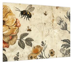 Obraz - Bee Meadow (70x50 cm)