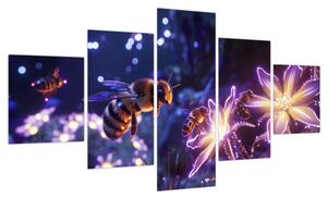 Obraz - Bee Meadow III. (125x70 cm)