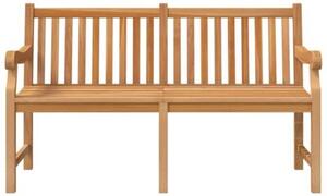 Ławka ogrodowa, 150 cm, lite drewno tekowe