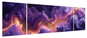 Obraz - Fioletowa Mgławica (170x50 cm)