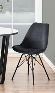 Czarne/szare krzesło Eris – Actona