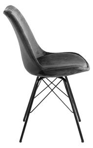 Czarne/szare krzesło Eris – Actona