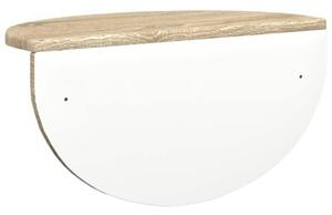 Nowoczesna półka ścienna w kolorze dąb sonoma - minimalistyczny design i funkcjonalność do każdego wnętrza