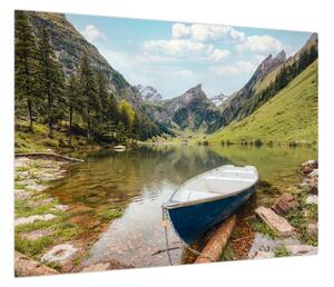 Obraz - Seealpsee, jezioro w Szwajcarii (70x50 cm)