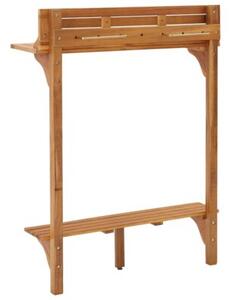 Barowy stolik balkonowy, 90x37x122,5 cm, lite drewno akacjowe