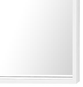 Lustro ścienne białe wiszące dekoracyjne 50 x 50 cm Brignoles Beliani