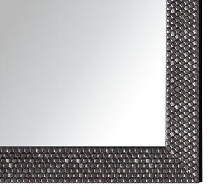 Lustro wiszące ścienne srebrna rama 50 x 130 cm prostokątne Ajaccio Beliani