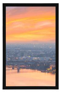 Plakat zachód słońca w Bangkoku