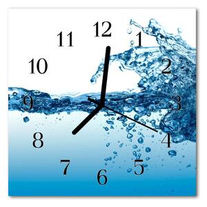 Zegar ścienny kwadrat Woda
