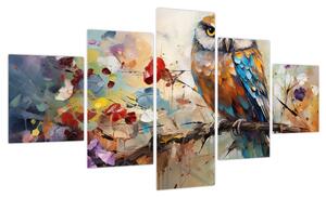 Obraz - Malowana sowa (125x70 cm)