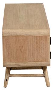 Jasnobrązowa szafka pod TV z litego drewna Kave Home Nalu, 150x50 cm