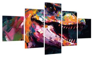 Obraz - Dinozaur, malarstwo (125x70 cm)