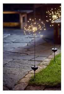 Ogrodowa lampa solarna LED z białymi diodami Star Trading Firework, wys. 100 cm