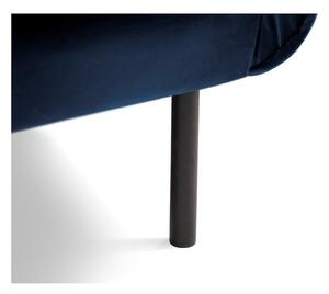 Niebieska aksamitna sofa Cosmopolitan Design Vienna, 160 cm