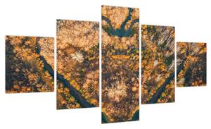 Obraz - Rzeka w kształcie serca (125x70 cm)