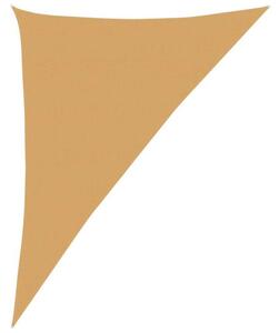 Żagiel przeciwsłoneczny, 160 g/m², piaskowy, 4x5x6,8 m, hdpe