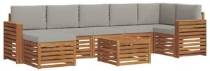 Zestaw mebli ogrodowych z litego drewna akacjowego - nowoczesny design i komfort na świeżym powietrzu