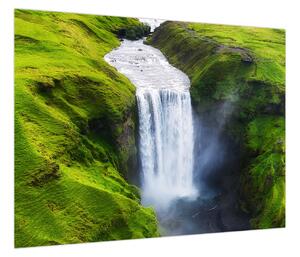 Obraz - Wodospad Skogafoss (70x50 cm)