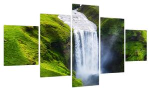 Obraz - Wodospad Skogafoss (125x70 cm)