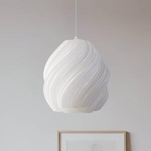 Lampa wisząca Nuvia Lindby, możliwość ściemniania, biały / opal, salon / jadalnia, nowoczesny
