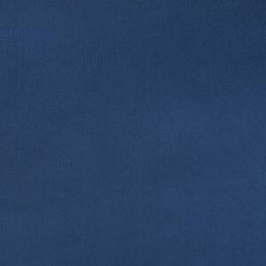 Narożnik welurowy prawostronny 4-osobowy w stylu glamour niebieski Vinterbro Beliani