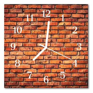 Zegar ścienny kwadrat Mur z cegły