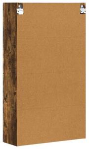 Elegancka wiszÄ ca szafka storage w kolorze dÄbu wÄdzonego z 5 pÃ³Åkami