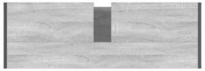 Industrialna szafka łazienkowa szara sonoma z materiału drewnopochodnego, 3-drzwiowa, 90 x 30 x 60 cm