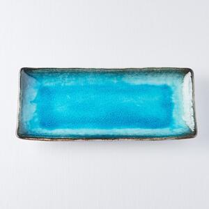Niebieski półmisek ceramiczny MIJ Sky, 29x12 cm