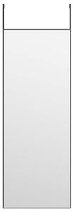 Lustro na drzwi, czarne, 30x80 cm, szkÅo i aluminium
