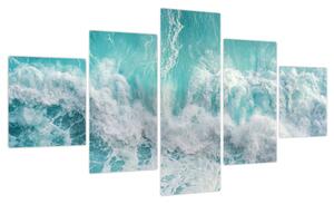 Obraz - Widok na fale oceanu (125x70 cm)